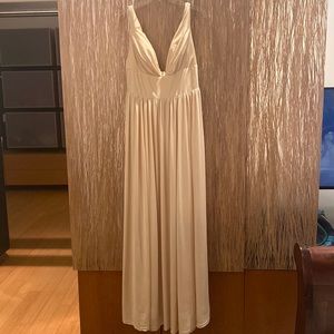 Champagne bridesmaid dress